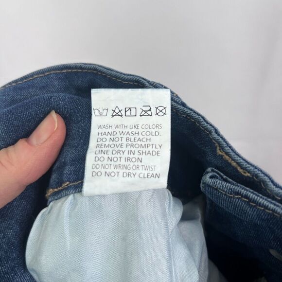 Fashion Denim Homme Maxi Jean Skirt Embroidered Waistband Aline Size Large - Picture 8 of 11